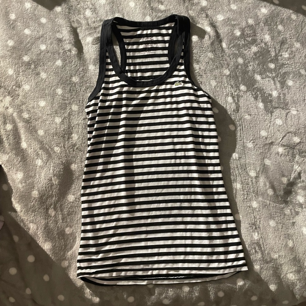LACOSTE: stripped tank top